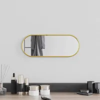 VidaXL Wandspiegel Golden 40x15 cm Oval