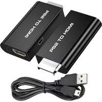 Retoo Adapter PS2 - HDMI-Buchse 3,5 mm - Schwarz