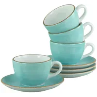 CreaTable Tasse Vintage Nature 0,18 l Aqua 8 St.