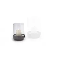 Philippi Windlicht Sally Edelstahl/Glas Schwarz