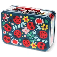 Rex London Metallköfferchen Ladybird Metall Box Marienkäfer-Motiv für Kinder