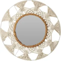 Home Styling Collection Spiegel, Braun, Glas, Rund, 45x2x45 cm,