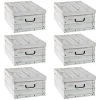 Home4You Aufbewahrungsboxen 6er Set, 51 x 37 cm -