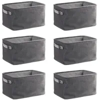 Home4You Aufbewahrungskörbe 6er Set, 36 x 26 cm -