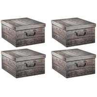 Home4You Aufbewahrungsboxen 4er Set, 51 x 37 cm -