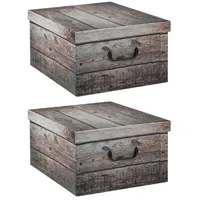 Home4You Aufbewahrungsboxen 2er Set, 51 x 37 cm -