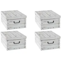 Home4You Aufbewahrungsboxen 4er Set, 51 x 37 cm -