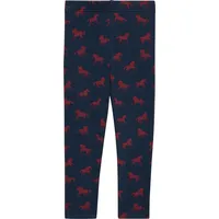 S.Oliver - Leggings aus Thermofleece mit All-over-Print, Kinder, blau,