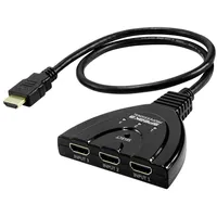 SpeaKa Professional SP-HDSW-200 3 Port HDMI-Switch Ultra HD-fähig 7680