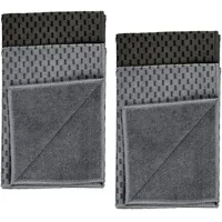 Wenko Geschirrtuch WENKO "Modell Miko", schwarz (schwarz, grau), B:40cm