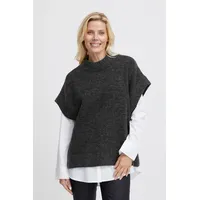 Fransa FRSanny Damen Pullunder Pullover Pulli ohne Ärmel leicht
