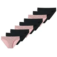 SCHIESSER Slip Teens Girls 95/5 Organic Cotton in Pink/Schwarz