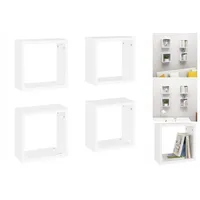 VidaXL Wandregal 30 x 15 x 30 cm Weiß