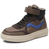 Bisgaard Kinder High Sneaker MIO TEX Braun Leder Textil