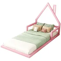Lanki international Kinderbett 90*200cm, Flachbett, Hausform, Kiefer massiv, einfache