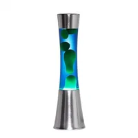 Licht-Erlebnisse Lavalampe SANDRO 39cm Blau Grün inkl. Leuchtmittel, Kabelschalter,