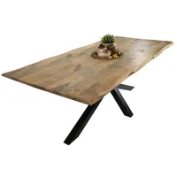 Ab:stil.art.moebel Esstisch Baumkante 240 x 77 x 100 cm