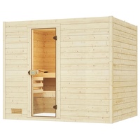 Weka Sauna Valida Gr. 4 mit Glastür - Massivholzsauna