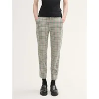 Tom Tailor 1043452 Hosen Beige Green Check XS