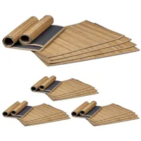 Relaxdays 24 teiliges Tischset, natur