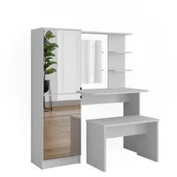 Vicco Schminktisch Jasmin Weiß, 123 x 141,2 cm mit