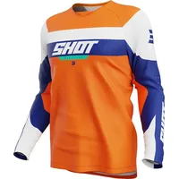 Shot Draw League Langarm-t-shirt - Orange - 12-13 Jahre