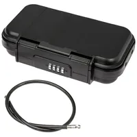 HMF 318-02 Tragbarer Safe mit Zahlenschloss, wasserdichter Mini Tresor