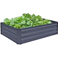 Harms Import Hochbeet Beet-Umrandung Garten Veranda Balkon Pflanzen-Bett anthrazit
