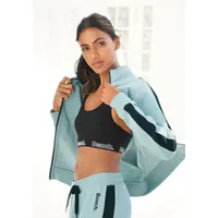 Bench. loungewear Sweatjacke Damen mint-schwarz Gr.32/34