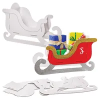 Baker Ross FN323 Baue deinen eigenen riesigen Weihnachtsschlitten -