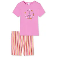 SCHIESSER Pyjama Girls World Organic Cotton in Rosa -