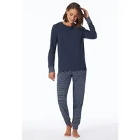 SCHIESSER Schlafanzug Uncover Nightwear Blau 42