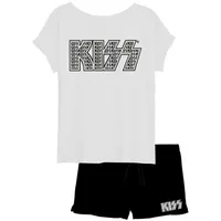 UNITED LABELS KISS - Schlafanzug Kurz in schwarz/weiß Gr.: