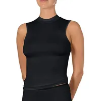 NINA VON C. Pure Top mit Stehkragen Damen, Schwarz,
