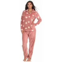 Normann-wäschefabrik NORMANN Hausanzug Coralfleece Sterne - 51178 in rosa