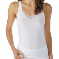 MEY 2000" Long Cami-Top Weiß Baumwolle 44 Damen