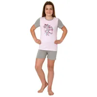 Normann-wäschefabrik NORMANN Shorty Pyjama kurzarm mit Pferde-Motiv - 122