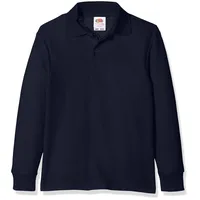 FRUIT OF THE LOOM Kids Long Sleeve Polo deep