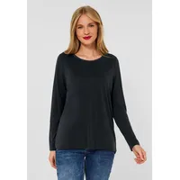 STREET ONE Langarmshirt schwarz 38 EU