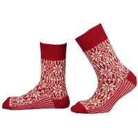 Hirsch Natur Hirsch Norweger Socke Sterne rot 42-43