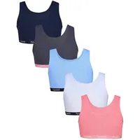 TupTam Mädchen Bustier mit Breiten Trägern 5er Pack, Farbe: