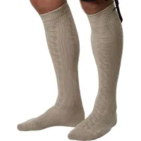 Dressforfun 900643 Unisex Kniestrümpfe Beige, Lange, Einfarbige Trachtensocken -diverse