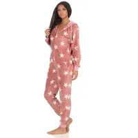 Normann-wäschefabrik Toller Damen Schlafanzug Einteiler Jumpsuit Overall - Sterneoptik