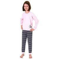 Normann Frottee Pyjama langarm Bündchen Schlafanzug Herz - 50633