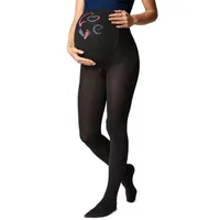 Be Mammy Umstandsstrumpfhose 150 DEN BE-1122 (Schwarz Muster-003, L)