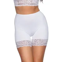Alkato Damen Longpants mit Spitze Unterhose mit Bein Miederpants
