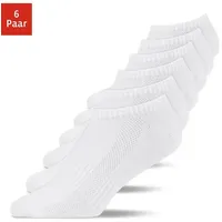 SNOCKS Sneaker Socken & Damen AUS BIO-BAUMWOLLE WEISS 35-38