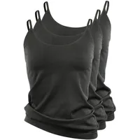 Yenita® Spaghetti Top - Unterhemd 3er Set