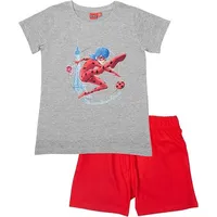 Miraculous Schlafanzug Ladybug Pyjama Set Kurzarm Oberteil in Mehrfarbig