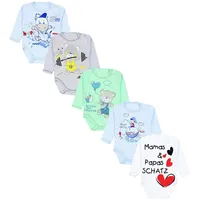 TupTam Baby Body Langarm – 5er Set Body Baby
